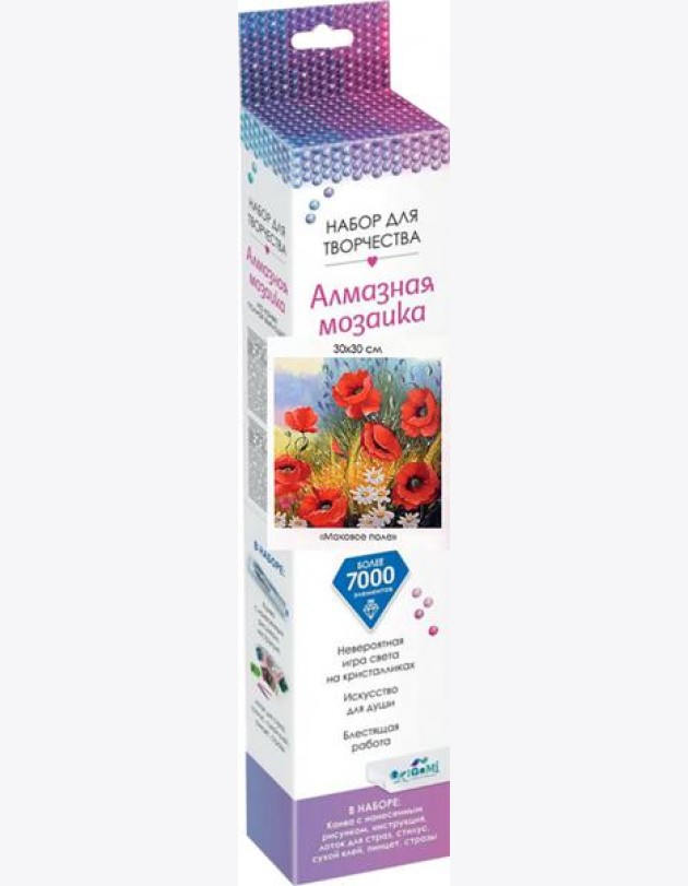 Алмазные узоры.Маковое поле 30*30,06130
