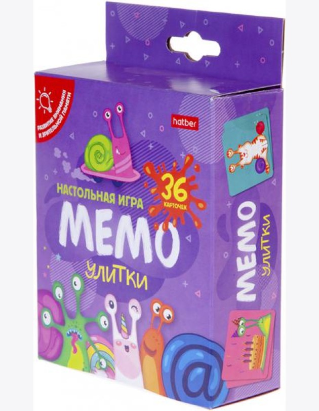 Игра настол.МЕМО Улитки (36карт),36ИнМ_26160