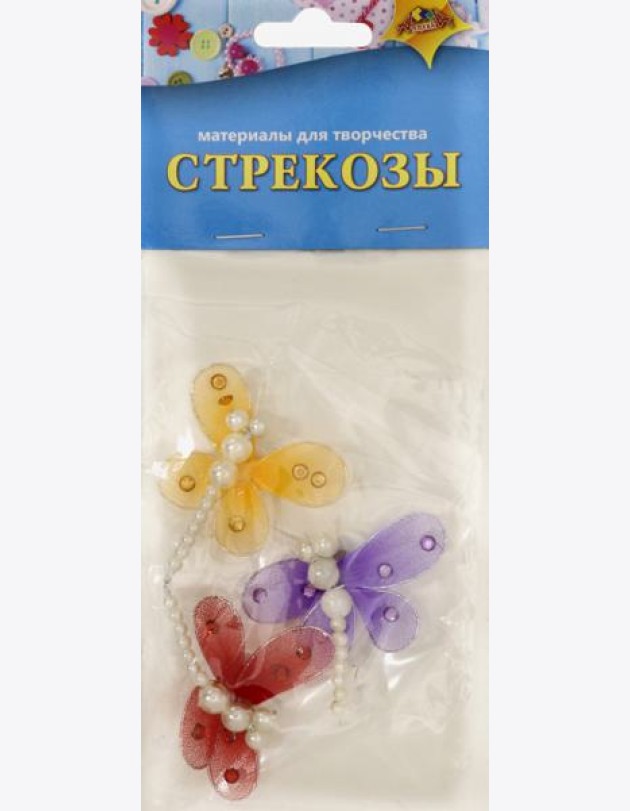 Декоративные самокл.Стрекозы средние,С3086
