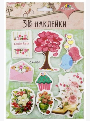 Наклейки 3D,12х19см,С3484-01