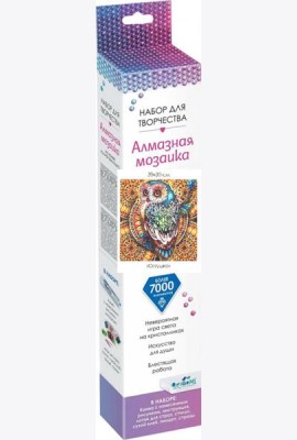 Алмазные узоры. Совушка. 30*30,06108