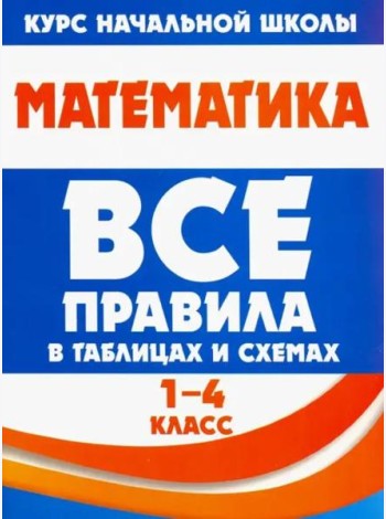 Математика. 1-4 класс. Все правила в таблицах и схемах