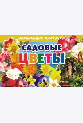 Обучающие карточки. Садовые цветы