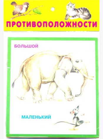 Противоположности. 20 карточек
