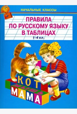 Правила по русскому языку в таблицах. 1-4 классы