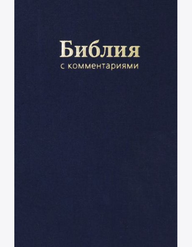 Библия. Книги Священного Писания Ветхого и Нового Завета. В Синодальном переводе с комментариями