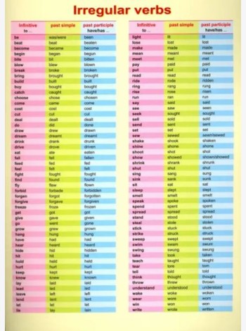 Irregular verbs
