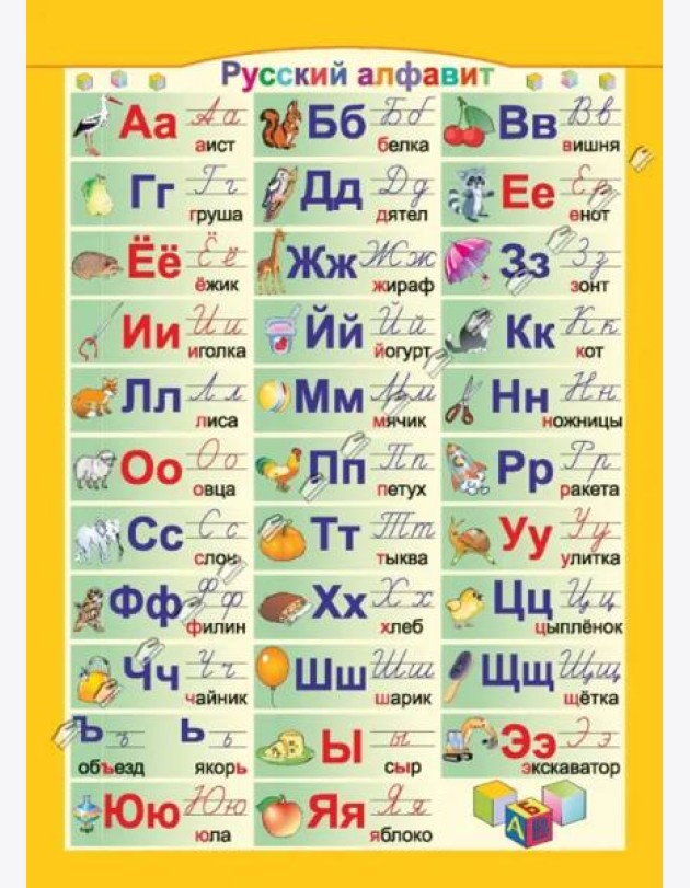 Русский и английский алфавит