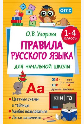 Правила русского языка для начальной школы. 1-4 кл