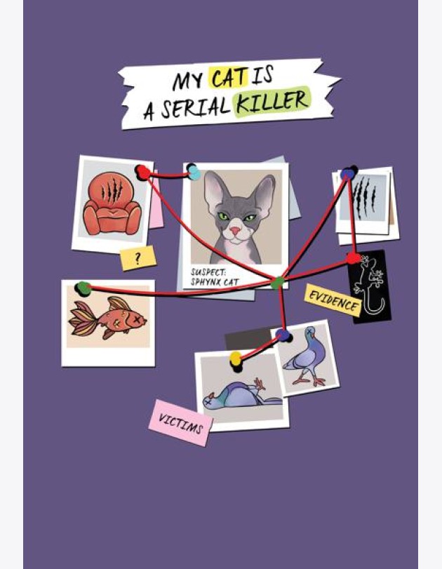 Блокнот My Cat Is a Serial Killer (А5, 144 стр., сфинкс)