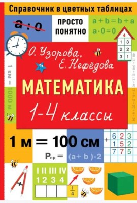 Математика. 1-4 классы. Справочник в цветных таблицах