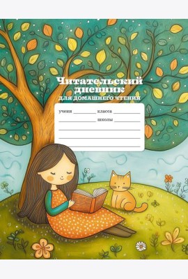 Читательский дневник школьника для домашнего чтения