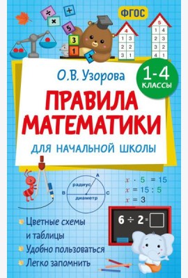 Правила математики для начальной школы. 1-4 классы