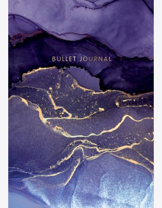 Блокнот в точку: Bullet Journal (мраморный, 160 c., с наклейками)