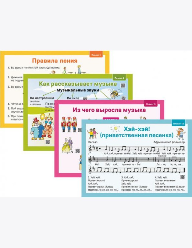 Музыка. 1 класс. Демонстрационные плакаты