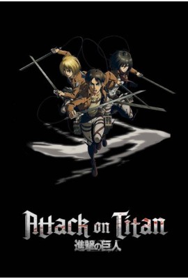Блокнот в точку. Attack on Titan. Эрен, Армин и Микаса (А5, 64 л.)