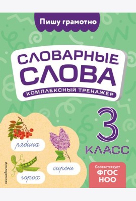Словарные слова: комплексный тренажёр. 3 класс
