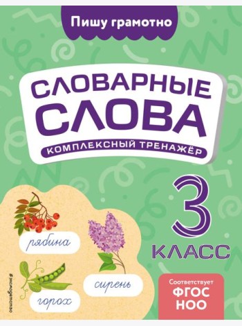 Словарные слова: комплексный тренажёр. 3 класс