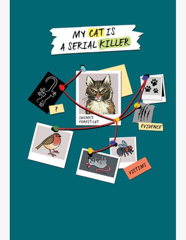 Блокнот My Cat Is a Serial Killer (А5, 144 стр., серый кот)