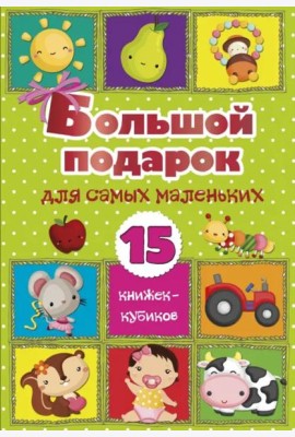 Большой подарок для самых маленьких. 15 книжек-кубиков!