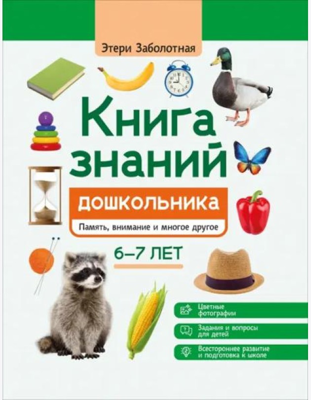 Книга знаний дошкольника. 6-7 лет. Память, внимание и многое другое