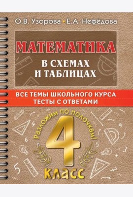 Математика в схемах и таблицах. Все темы школьного курса 4 класса с тестами