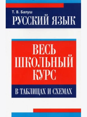 Русский язык: весь школьный курс в таблицах и схемах