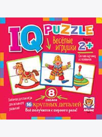 IQ Пазл деревянный. Весёлые игрушки 2+