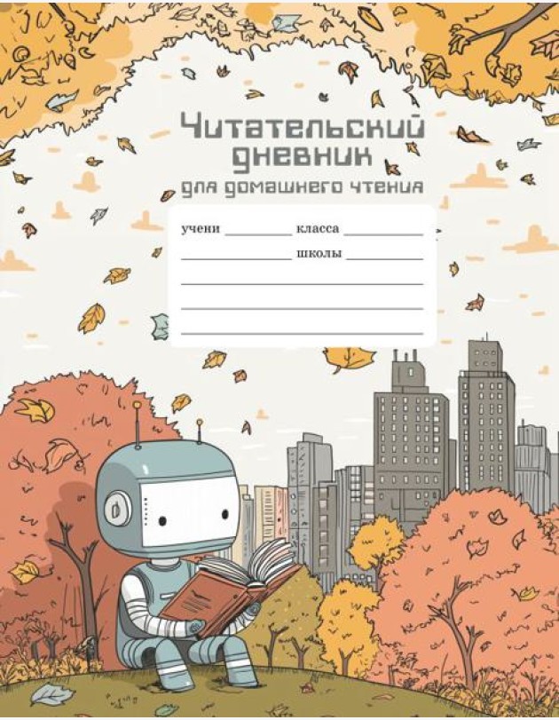 Читательский дневник школьника для домашнего чтения
