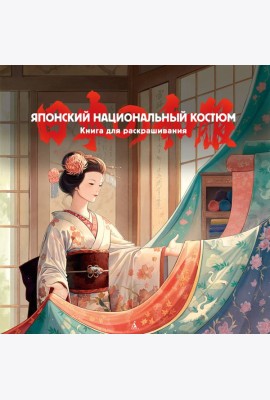 Японский национальный костюм. Книга для раскрашивания