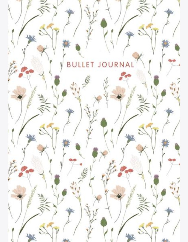 Блокнот в точку: Bullet Journal (полевые цветы, 120 c., пружина)