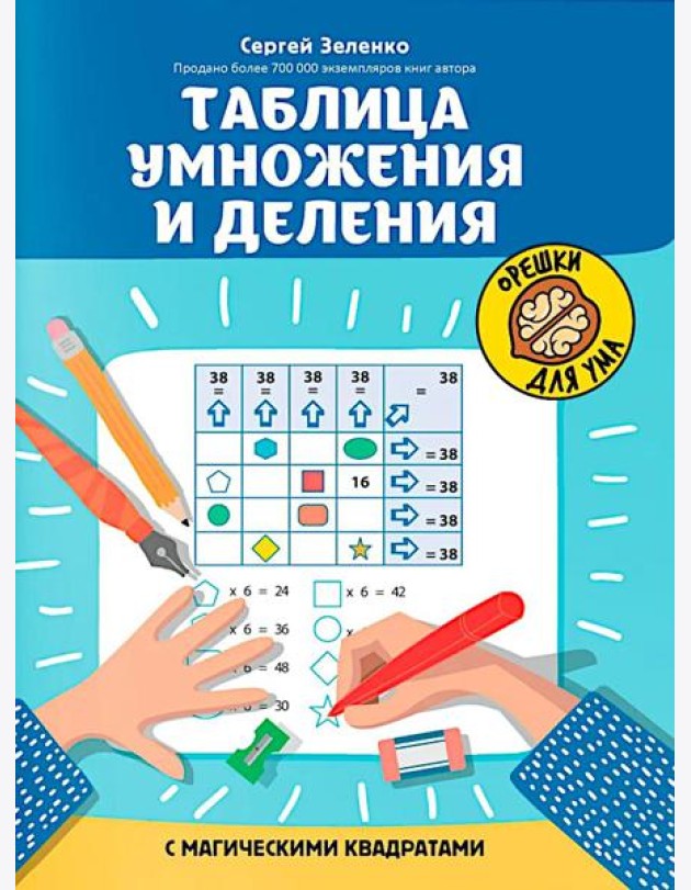 Таблица умножения и деления с магическими квадратами