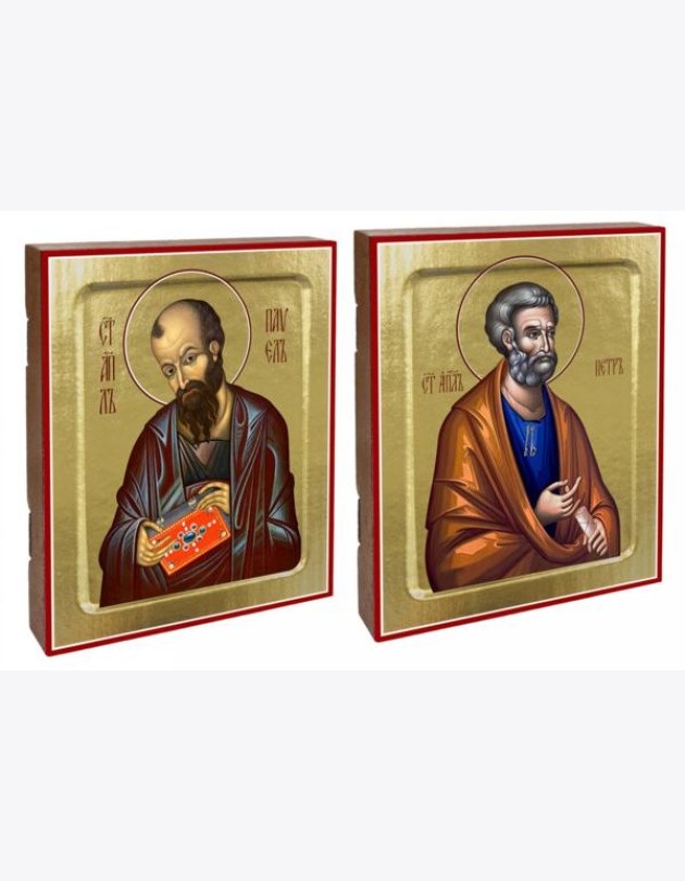 Икона Петра, апостола; Икона Павла, апостола (комплект из 2-х икон)