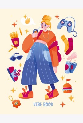 VIBE BOOK. Блокнот для подростков (песочная обложка)