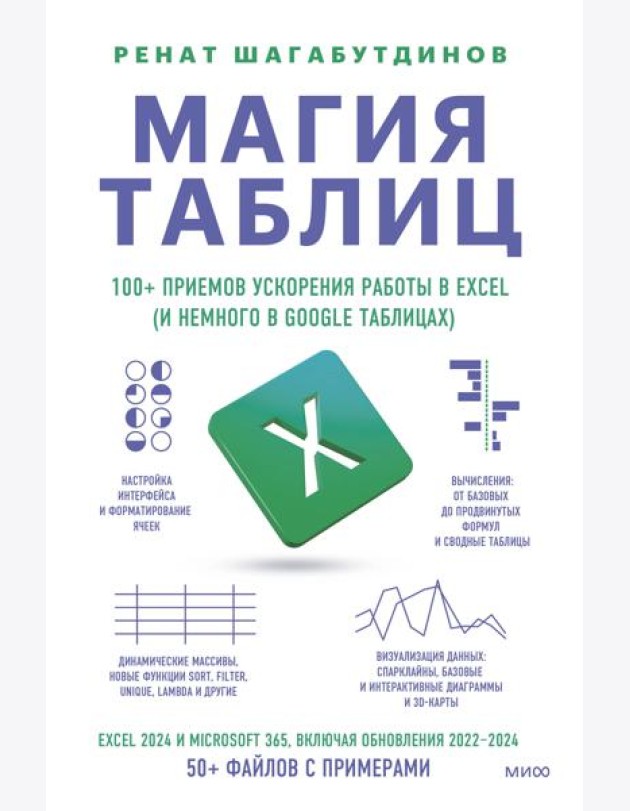 Магия таблиц. 100+ приемов ускорения работы в Excel (и немного в Google Таблицах)