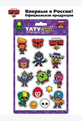 Премьера Паблишинг/Brawl Stars Переводные тату. Спайк