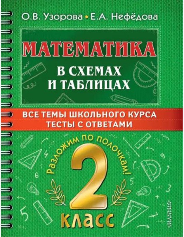 Математика. 2 класс. В схемах и таблицах. Все темы школьного курса с тестами