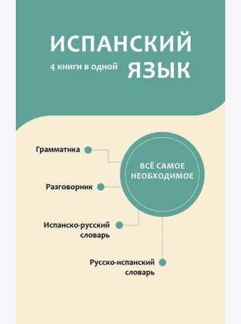 Испанский язык. 4 книги в одной: разговорник, испанско-русский словарь, русско-испанский словарь, грамматика