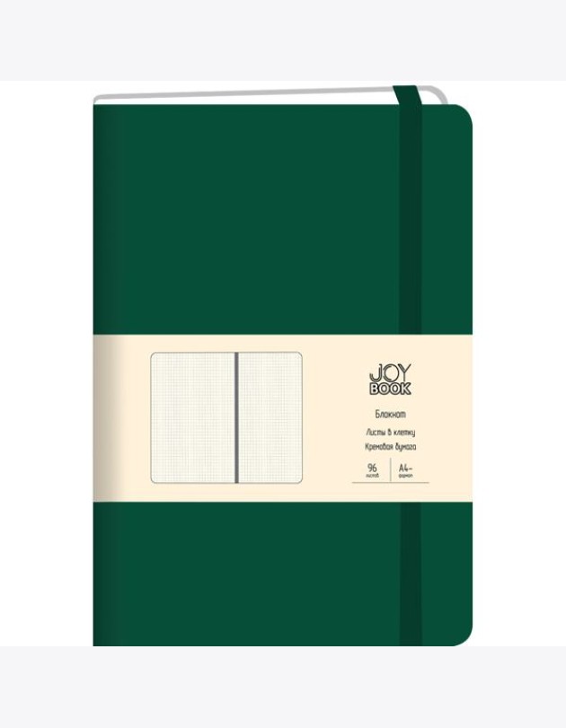 Joy Book. Заколдованный лес Блокнот А4-, 96л (JOY BOOK) 7Б. Иск. кожа. Форз.тон.Бум.тон.70г/м2 Клетк