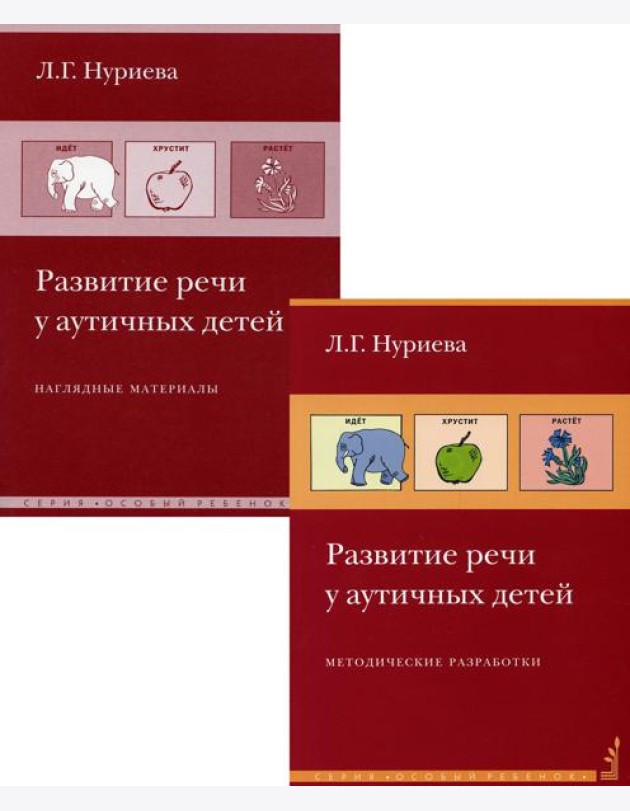 Развитие речи у аутичных детей. Методическое пособие + наглядные материалы