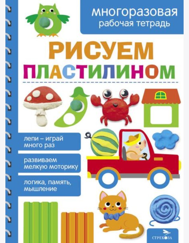 Рисуем пластилином. МНОГОРАЗОВЫЕ РАБОЧИЕ ТЕТРАДИ