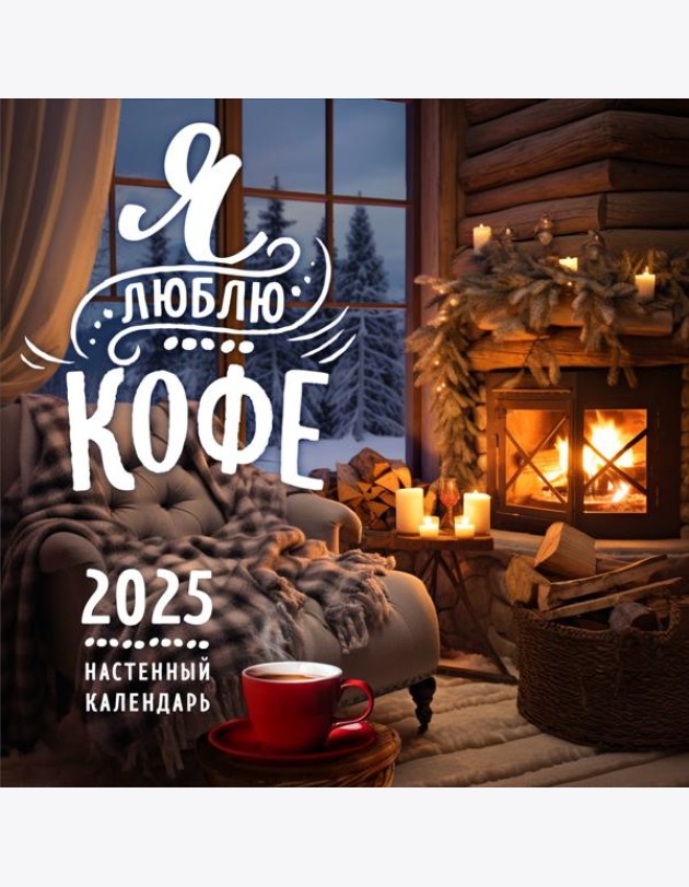 Я люблю кофе. Календарь настенный на 2025 год (300х300 мм)