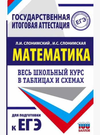 Математика. Весь школьный курс в таблицах и схемах для подготовки к ЕГЭ