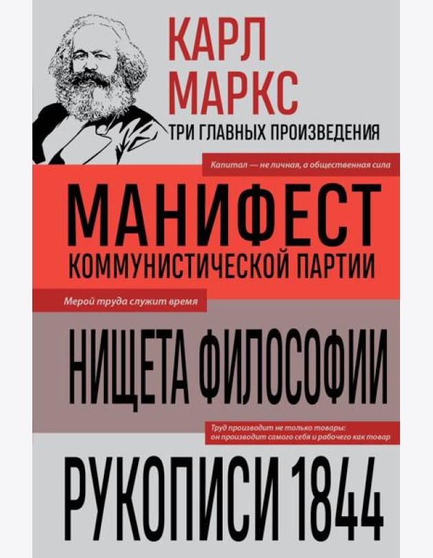 Карл Маркс. Манифест коммунистической партии. Нищета философии. Рукописи 1844
