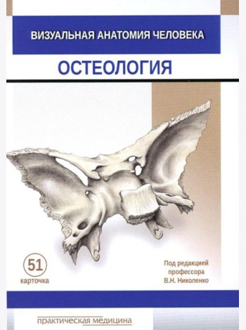 Визуальная анатомия человека. Остеология (карточки 51 шт.)