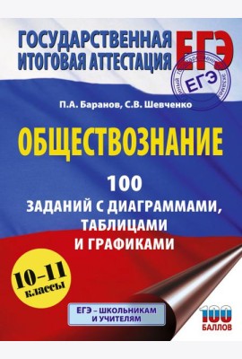 ЕГЭ: обществознание: 100 заданий с диаграммами, таблицами и графиками