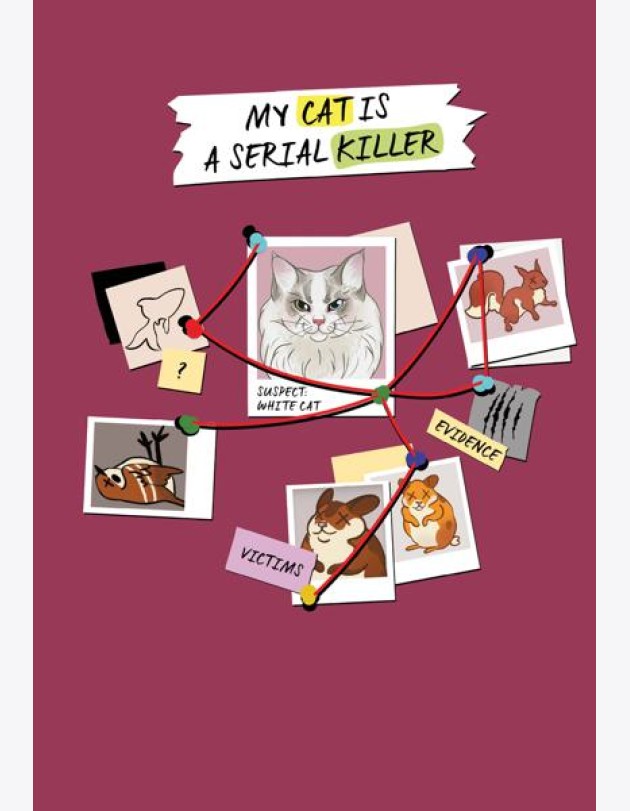 Блокнот My Cat Is a Serial Killer (А5, 144 стр., белый кот)