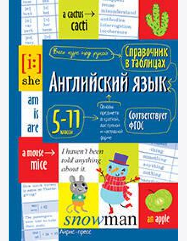 Справочник в таблицах. Английский язык для средней и старшей школы.5-11 классы