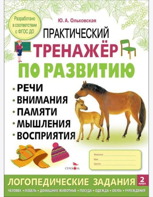 Практический тренажер по развитию речи, внимания. Выпуск 2. Рабочая тетрадь