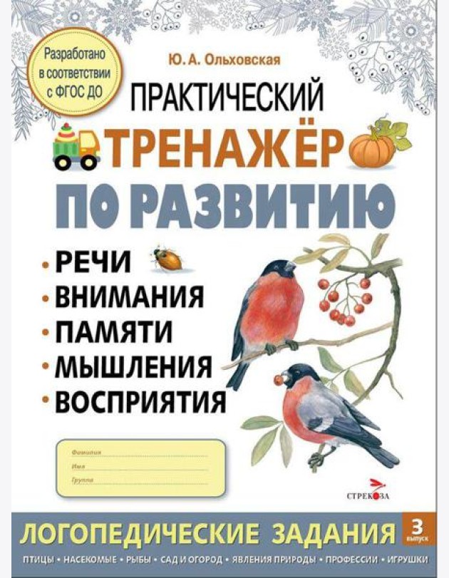 Практический тренажер по развитию речи, внимания. Выпуск 3. Рабочая тетрадь